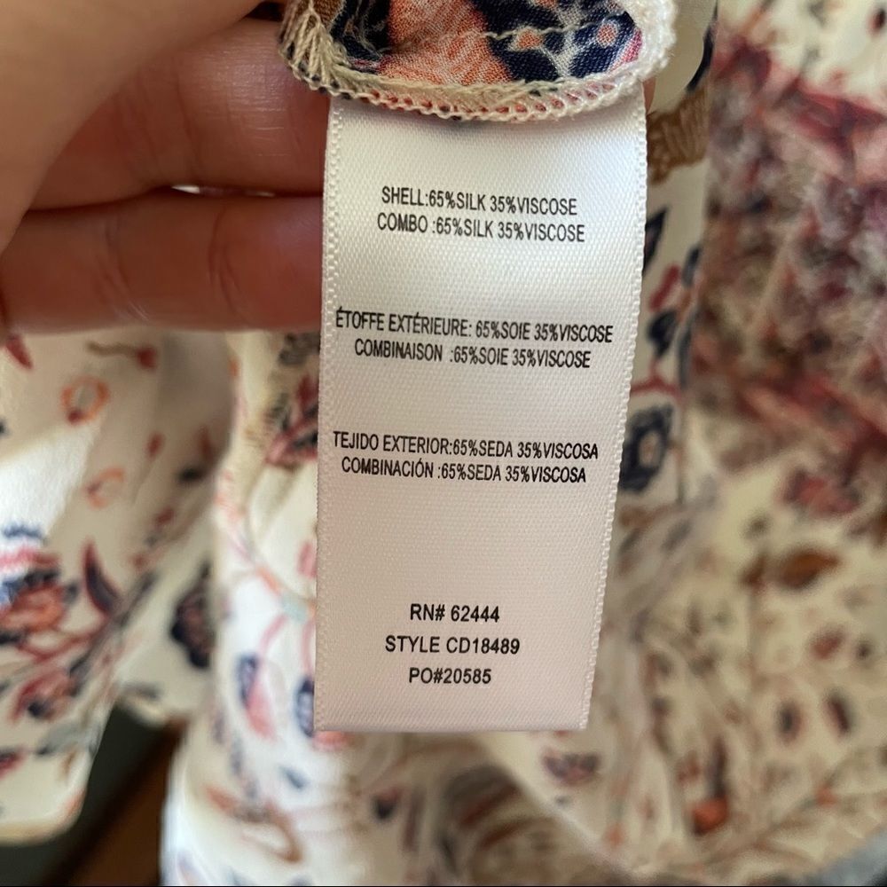 Nicole Miller Collection Silk Blend Mini Dress Multi Print - Picture 6 of 8